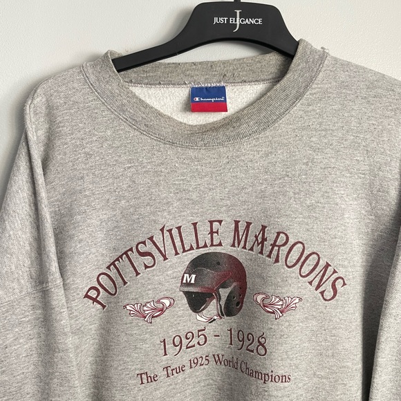 Vintage Champion Pottsville Maroons grey sweatshirt - Picture 2 of 4
